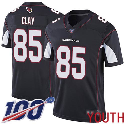 Arizona Cardinals Limited Black Youth Charles Clay Alternate Jersey NFL Football #85 100th Season Vapor Untouchable
